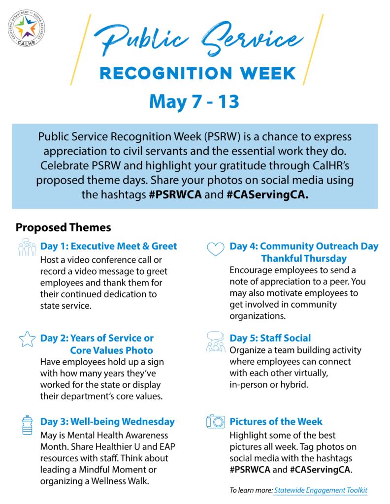 Public Service Recognition Week Flyer